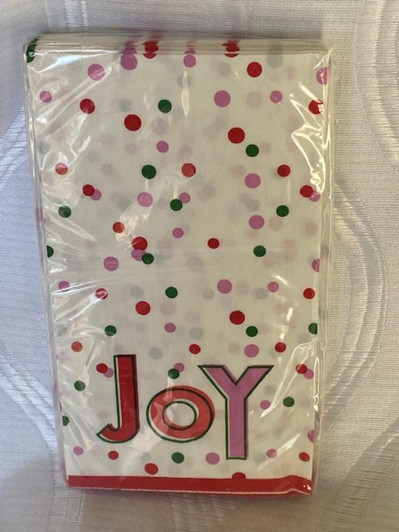 Christmas Polka Dot Joy Holiday Guest Napkins 20ct.
