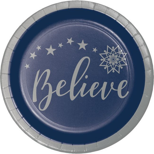 Creative Converting Silent Night Dessert Plates, 7": 8 Plates per Pack