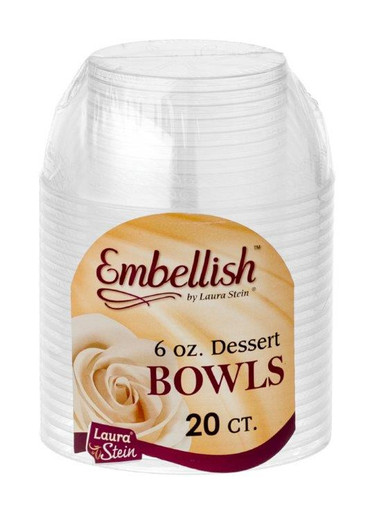 Embellish 6oz. Scroll Plastic Dessert Bowls *Case of 120*