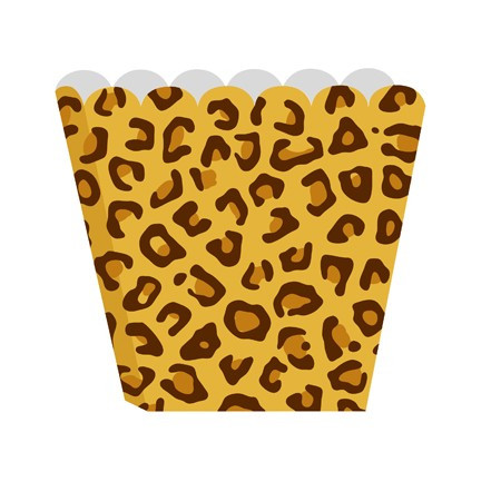 Leopard Open Print Treat Boxes, 8 count