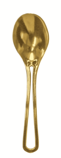 Modern Design Plastic Gold Teaspoons 20ct.