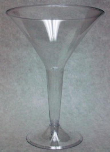 Newbury 6oz. 2pc. Plastic Martini Glass 10ct.