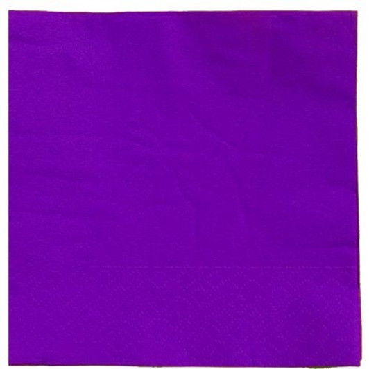 Purple Paper Beverage Napkins 20ct.