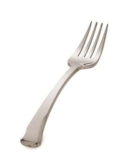Silver Plastic Glimmerware Plastic Salad Forks 20ct.
