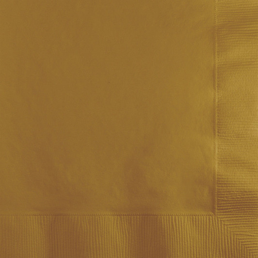 Solid Gold Dinner Napkins Paper 24ct.
