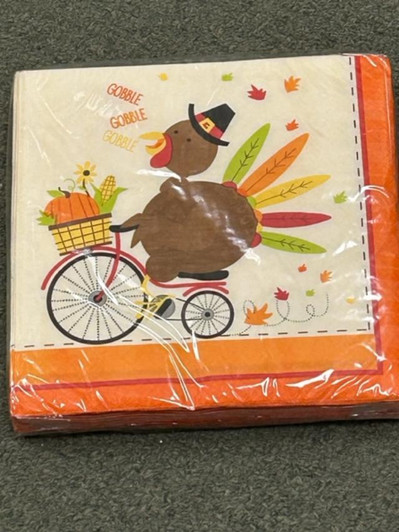 turkey kids napkins lunch
