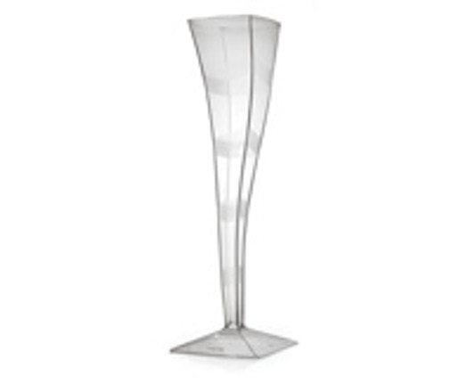 Wavetrends 5oz. Plastic Square Champagne Glasses 6ct.