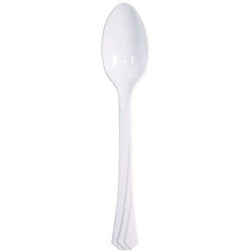 White Plastic Teaspoons 51ct.