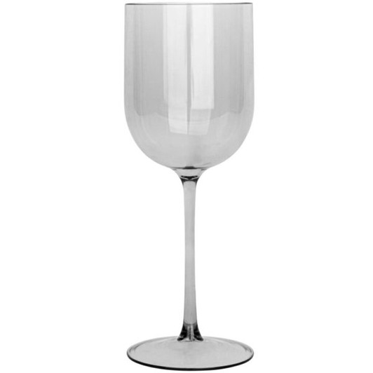 Wine Goblets Smoke.Grey 12oz Plastic Wedding 25ct.
