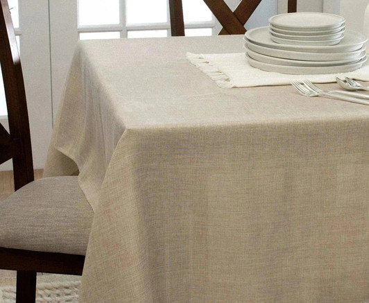 premium Burlap Waterproof Polyester Tablecloth