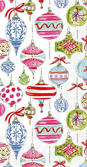 christmas ornament guest / buffet napkins