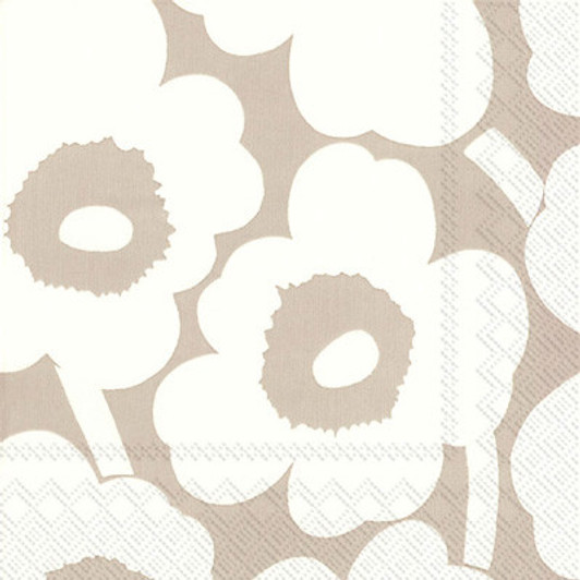 IHR napkins cream floral beverage