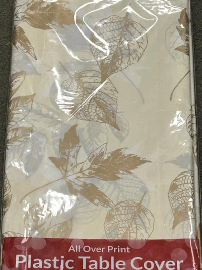 plastic fall leaves tablecloths