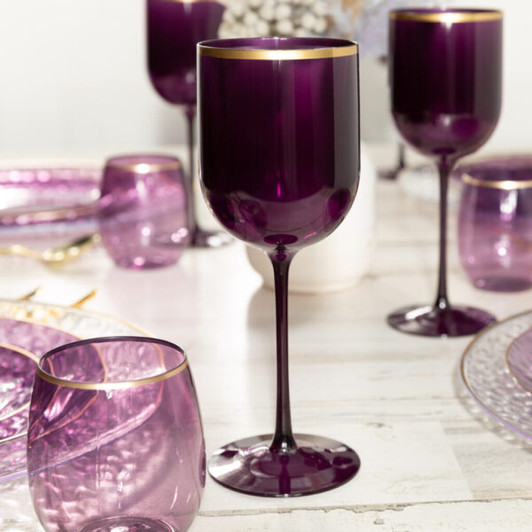 12oz. Clear Plastic Stemless Wine Glasses by Celebrate It™, 20ct.