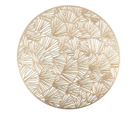 Gold Round Shell Laser Cut Placemat - Placemat