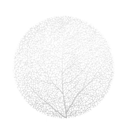 Silver Round Tree Laser Cut Placemat - 1 Placemat