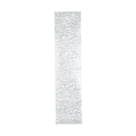 Silver Vinyl Leaf Rope Laser Cut Table Runner - 1 Runner