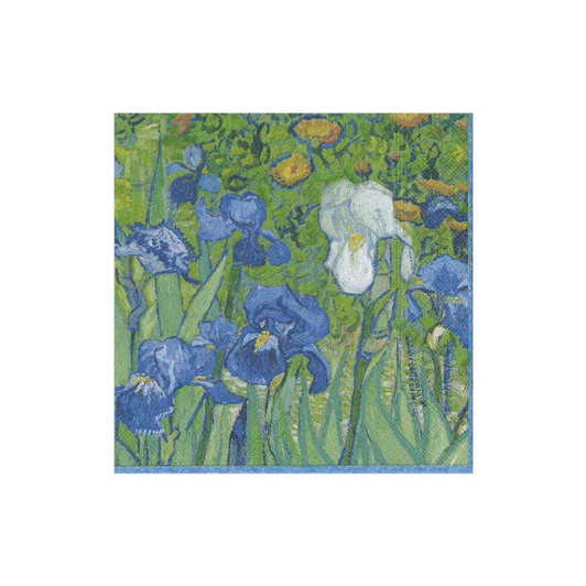 Van Gogh Irises Paper Cocktail Napkins - Pack of 20