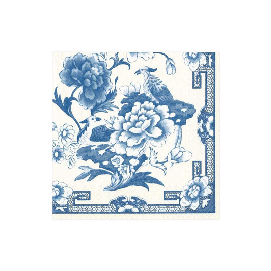 Blue and White Cocktail Napkins - Pack of 20