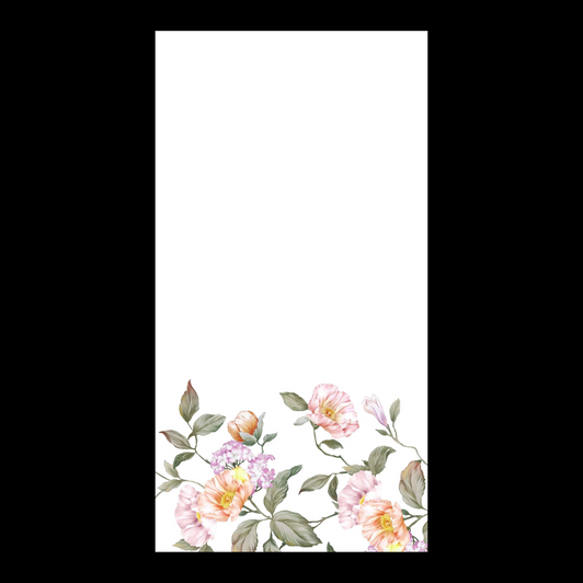 Vibrant Floral Disposable Airlaid Buffet / Guest Napkins - Pack of 16
