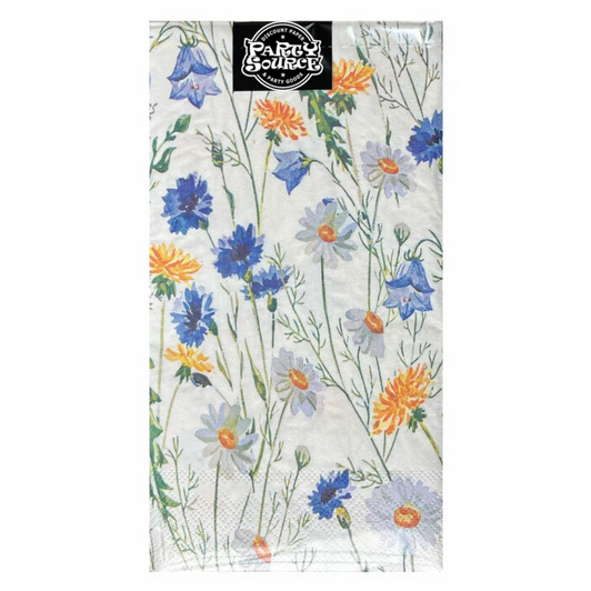 Wild Flower Rectangular Paper Dinner Napkins - Pack of 40