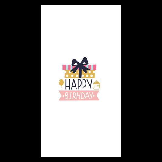 Birthday Pink Gift Disposable Airlaid Buffet / Guest Napkins - Pack of 16