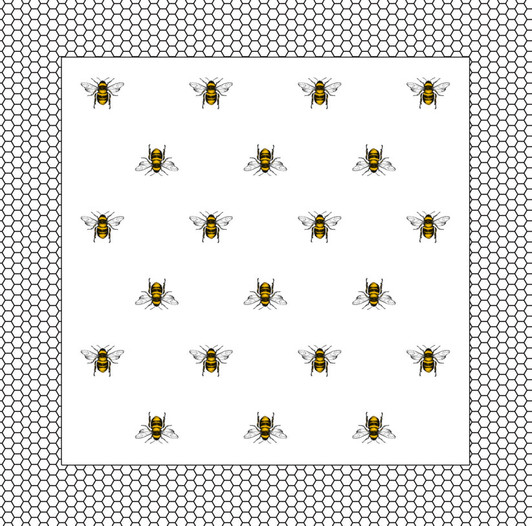 Bee Disposable Airlaid Buffet / Cocktail Napkins - Pack of 20
