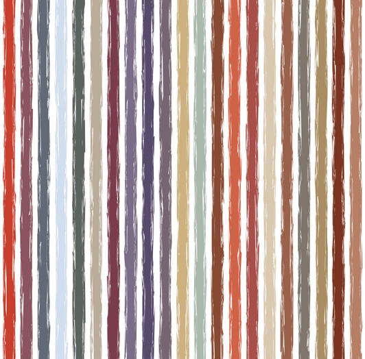Colorful Stripe Disposable Airlaid Buffet / Cocktail Napkins - Pack of 20