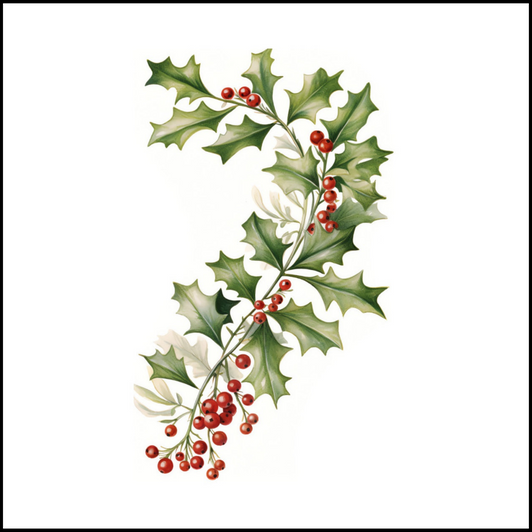 Holly Disposable Airlaid Buffet / Cocktail Napkins - Pack of 20