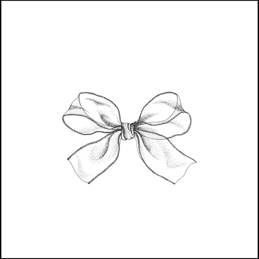 Black Mesh Bow Disposable Airlaid Buffet / Cocktail Napkins - Pack of 20