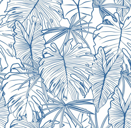 Navy Tropical Disposable Airlaid Buffet / Cocktail Napkins - Pack of 20