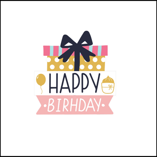 Pink Birthday Gift Disposable Airlaid Buffet / Cocktail Napkins - Pack of 20