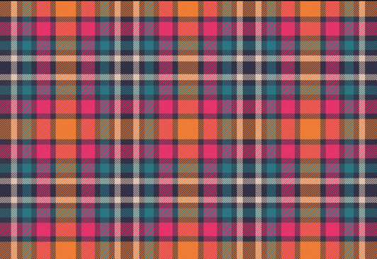 Tartan Spice Placemat 12.5" x 18.5" Durable Heavyweight Paper Elegant Table Setting