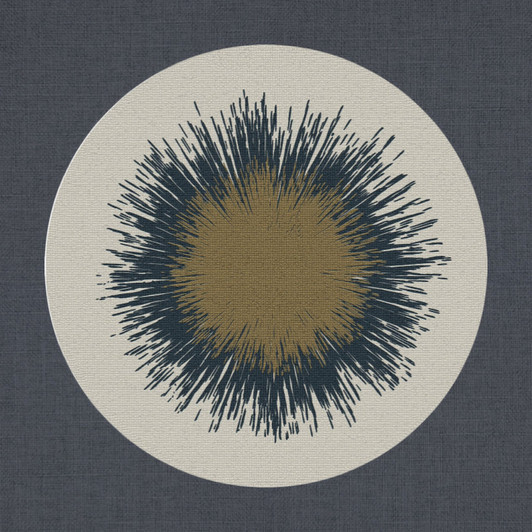 Burst Champagne Charger Placemat 14" x 14" Durable Heavyweight Paper Elegant Table Setting - 12 Count Per Pack