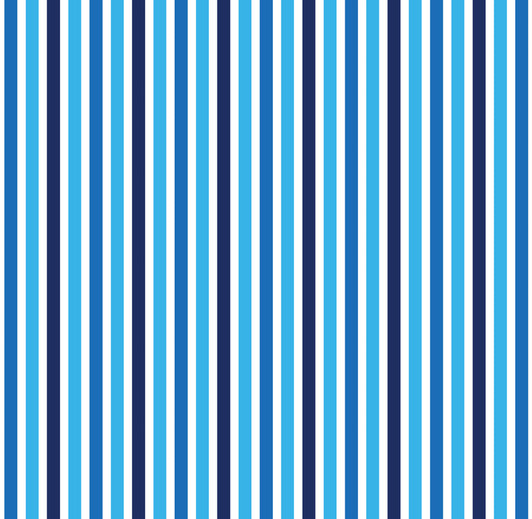 Candy Blue Stripe Placemat 12.5" x 12.5" Durable Heavyweight Paper Elegant Table Setting - 24 Count