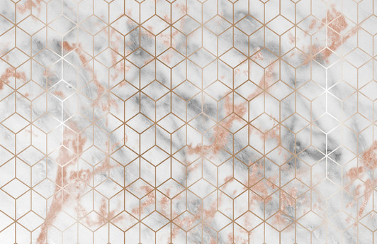 Cararra Rose Placemat 12.5" x 18.5" Durable Heavyweight Paper Elegant Table Setting - 24 Count