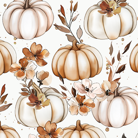 Autumn Pumpkins Disposable Airlaid Buffet / Printed Cocktail Napkin - Pack of 20