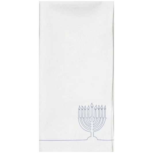 Chanukah Hand Drawn Menorah Disposable Airlaid Buffet / Guest Towel - Pack of 16