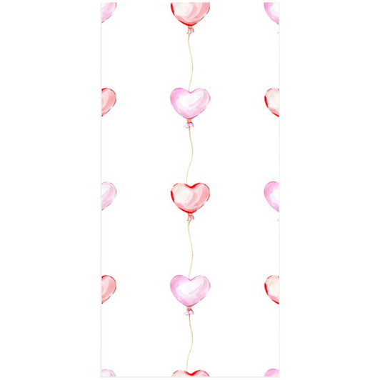 Heart Balloons Disposable Airlaid Buffet / Guest Towel - Pack of 16