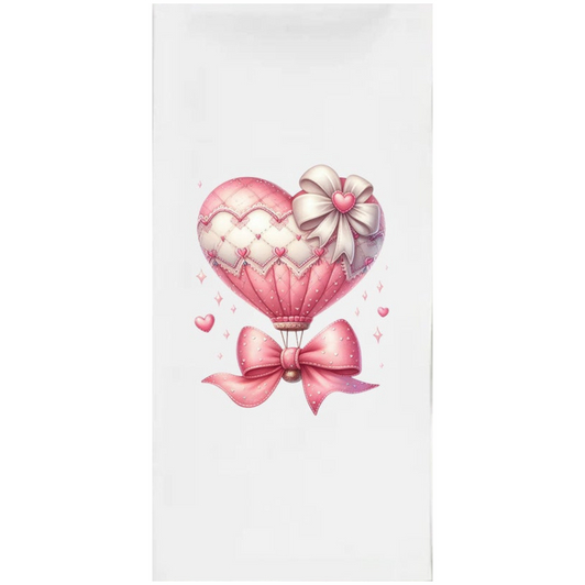 Valentine Hot Air Balloon Disposable Airlaid Buffet / Guest Towel - Pack of 16