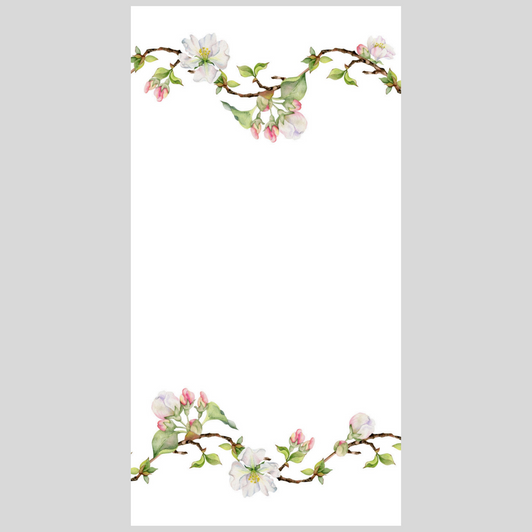 Watercolor Apple Blossoms Disposable Airlaid Buffet / Guest Towel - Pack of 16