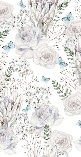 Winter Plush Floral Disposable Airlaid Buffet / Guest Towel - Pack of 16