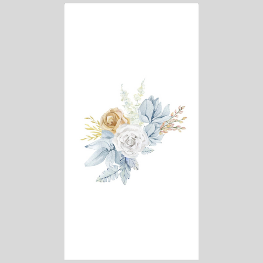 Pampas Rose Disposable Airlaid Buffet / Printed Guest Towel - Pack of 16