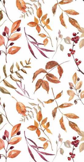 Dried Autumn Disposable Airlaid Buffet / Printed Guest Towel - Pack of 16