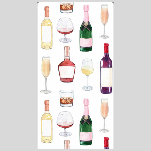 Cheers Disposable Airlaid Buffet / Printed Guest Towel - Pack of 16