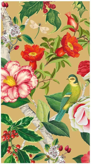 Christmas Chinoiserie Gold Disposable Airlaid Buffet Guest Towel Christmas Chinoiserie Gold Disposable Airlaid Buffet Guest Towel