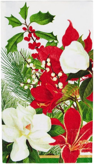 Christmas Garden Disposable Airlaid Buffet Guest Towel Christmas Garden Disposable Airlaid Buffet Guest Towel