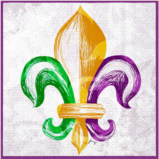 Mardi Gras  cocktail napkins