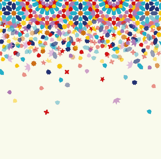 Mosaic Motif Disposable Airlaid Buffet / Cocktail Napkin - Pack of 20