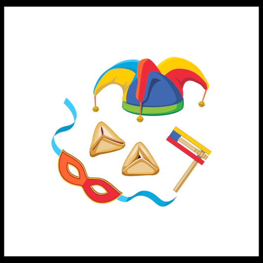 Purim Elements Disposable Airlaid Buffet / Cocktail Napkin - Pack of 20